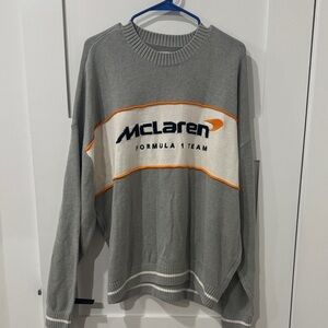 Hollister Formula 1 x McLaren Team Gray Sweater XL NWT